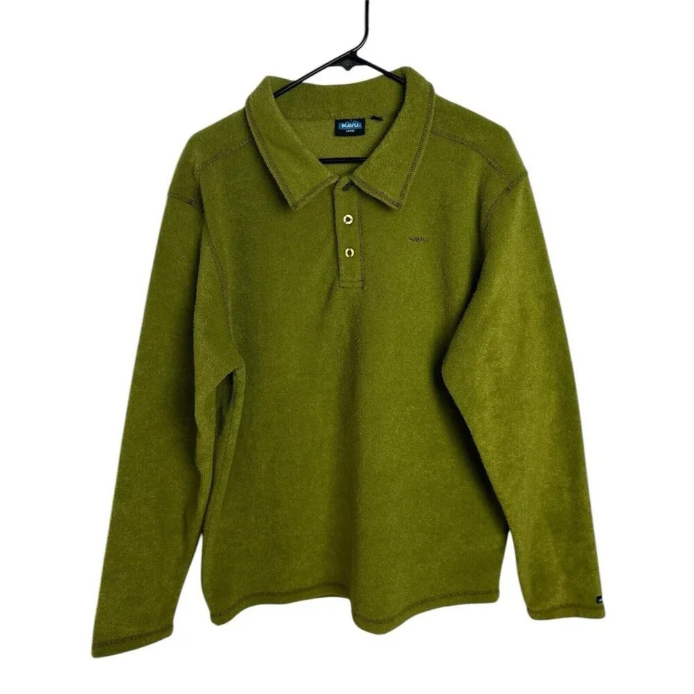 Kavu Men’s Sweater Size Large  Pullover Polyester Green